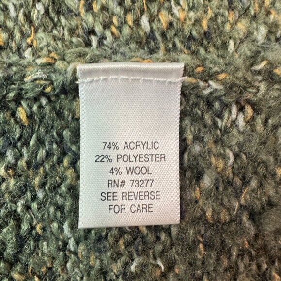 So Wear It Declare It Womens Size Medium Green Textured Knit Cardigan - Picture 7 of 8